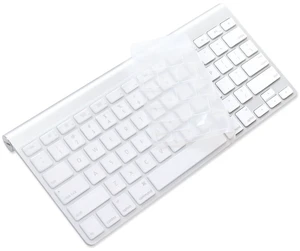 Ultra Thin Silicone Keyboard Protector Cover Skin for Apple Wireless Keyboard with Bluetooth MC184LL/B (Model A1314, U.S Layout) (Not Fits Magic Keyboard), Transparent Ultra Thin Silicone Keyboard Protector Cover Skin for Apple Wireless Keyboard with Bluetooth MC184LL/B (Model A1314, U.S Layout) (Not Fits Magic Keyboard), Transparent