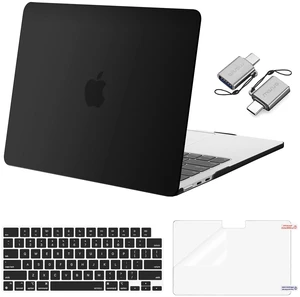 Compatible with MacBook Air 13 inch Case M5 2026 M4 M3 M2 2025-2022 | A3449 A3240 A3113 A2681, Hard Shell&Keyboard Cover&Screen Film&Type C for MacBook Air 13.6 inch Case, Black Compatible with MacBook Air 13 inch Case M5 2026 M4 M3 M2 2025-2022 | A3449 A3240 A3113 A2681, Hard Shell&Keyboard Cover&Screen Film&Type C for MacBook Air 13.6 inch Case, Black