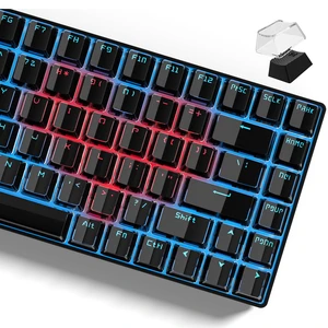 Keycaps - Black Jelly Keycaps, Crystal Shine Through Key caps | Custom Keycaps Set 60% 75% 100% Percent, 130 Keys OEM Profile for 61/68/84/87/98/100 Cherry Gateron MX Mechanical (Black) Keycaps - Black Jelly Keycaps, Crystal Shine Through Key caps | Custom Keycaps Set 60% 75% 100% Percent, 130 Keys OEM Profile for 61/68/84/87/98/100 Cherry Gateron MX Mechanical (Black)