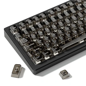Clear keycaps Set,Translucent Keyboard keycaps,Jelly Key caps | Shine Through keycap Glossy,Transparent MDA Profile Custom keycaps for Mx Switches Mechanical Keyboard(115-keys,Black) Clear keycaps Set,Translucent Keyboard keycaps,Jelly Key caps | Shine Through keycap Glossy,Transparent MDA Profile Custom keycaps for Mx Switches Mechanical Keyboard(115-keys,Black)