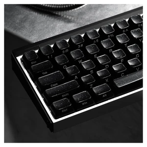 XVX Keycaps, Black Jelly Keyboard Keycaps with Glitter, Starry Key caps OEM Profile, Side Printed Keycap Set Compatible with 61/64/66/68/84/87/96/98/100/108 ANSI Layout MX Switches Mechanical Keyboard XVX Keycaps, Black Jelly Keyboard Keycaps with Glitter, Starry Key caps OEM Profile, Side Printed Keycap Set Compatible with 61/64/66/68/84/87/96/98/100/108 ANSI Layout MX Switches Mechanical Keyboard