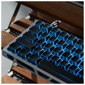 XVX Black PBT Keyboard Keycaps, Prism Shine Through Keycap Set | Doubleshot Cherry Profile Key cap, 132-key Side Printed Translucent Keycaps fit for Mechanical Keyboards with MX Switches XVX Black PBT Keyboard Keycaps, Prism Shine Through Keycap Set | Doubleshot Cherry Profile Key cap, 132-key Side Printed Translucent Keycaps fit for Mechanical Keyboards with MX Switches