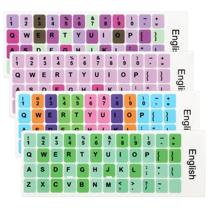 4pcs Keyboard Stickers, Universal English Alphabet Letter Stickers | 4 Styles Laptop Stickers Notebook Desktop Keyboard Stickers for Replacement Use 4pcs Keyboard Stickers, Universal English Alphabet Letter Stickers | 4 Styles Laptop Stickers Notebook Desktop Keyboard Stickers for Replacement Use