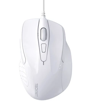 USB Wired Mouse, 6-Button Corded Mouse with 4 Adjustable DPI, Optical Computer Mouse with Ergonomic Design and 5FT Cord for Laptop, Chromebook, PC, Desktop, Mac, Notebook-LT.White USB Wired Mouse, 6-Button Corded Mouse with 4 Adjustable DPI, Optical Computer Mouse with Ergonomic Design and 5FT Cord for Laptop, Chromebook, PC, Desktop, Mac, Notebook-LT.White