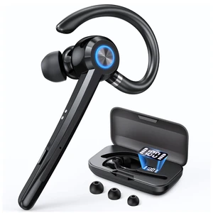 Wireless Bluetooth Headset V5.4 with ENC Mic, Single Ear Bluetooth Earpiece | LED Display Charging Case, Up to 150 Hours Standby, Compatible with Phones, Tablets and Laptops Wireless Bluetooth Headset V5.4 with ENC Mic, Single Ear Bluetooth Earpiece | LED Display Charging Case, Up to 150 Hours Standby, Compatible with Phones, Tablets and Laptops