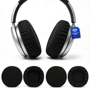 Headphone Covers 2 Pairs, Stretch Fit Washable Headphone Ear Covers, Sweat-Resistant Ear Pad Protectors for Gym, Gaming, Commuting, Workout, Fits 3.5-4.3 Inch Ear Pads Headphone Covers 2 Pairs, Stretch Fit Washable Headphone Ear Covers, Sweat-Resistant Ear Pad Protectors for Gym, Gaming, Commuting, Workout, Fits 3.5-4.3 Inch Ear Pads