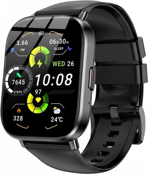 Smart Watch for Men Women, 2.01" HD Fitness Trackers with Heart Rate and Sleep Monitor, Bluetooth Calls & Notifications, 120+ Sport Modes, IP67 Waterproof, Compatible with Android & iOS, Black Smart Watch for Men Women, 2.01" HD Fitness Trackers with Heart Rate and Sleep Monitor, Bluetooth Calls & Notifications, 120+ Sport Modes, IP67 Waterproof, Compatible with Android & iOS, Black