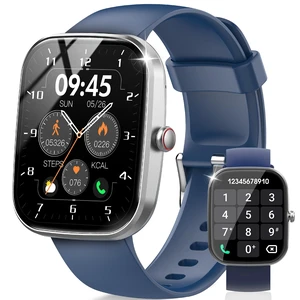 Smart Watch, 1.91" HD Screen Smartwatch for Men Women, Fitness Watch with Heart Rate/Sleep Monitor/Steps Monitor, 110+ Sports Modes, IP68 Waterproof Activity Trackers for Android iOS Blue Smart Watch, 1.91" HD Screen Smartwatch for Men Women, Fitness Watch with Heart Rate/Sleep Monitor/Steps Monitor, 110+ Sports Modes, IP68 Waterproof Activity Trackers for Android iOS Blue