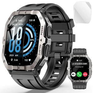 Smart Watch for Men, Bluetooth Calling, Built-in GPS Military | Heart Rate & Sleep Tracking Smartwatch, 100 Sports Modes, Fitness Watch for iPhone & Android(Black) Smart Watch for Men, Bluetooth Calling, Built-in GPS Military | Heart Rate & Sleep Tracking Smartwatch, 100 Sports Modes, Fitness Watch for iPhone & Android(Black)