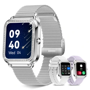 1.6'' Touch Screen Smart Watch for Women (Answer/Make Call), Activity Trackers and Smartwatches with Waterproof Heart Rate Sleep Monitor 100+ Sports Pedometer AI Voice,Fitness Watch for iPhone Android 1.6'' Touch Screen Smart Watch for Women (Answer/Make Call), Activity Trackers and Smartwatches with Waterproof Heart Rate Sleep Monitor 100+ Sports Pedometer AI Voice,Fitness Watch for iPhone Android