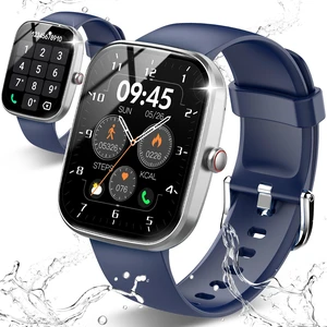 Smart Watch for Men Women(Answer/Make Call), 1.91" HD Screen Smartwatch Heart Rate/Sleep/Steps Monitor, 100+ Sports Fitness Watch, IP68 Waterproof Activity Trackers for Android iOS Navy Blue Smart Watch for Men Women(Answer/Make Call), 1.91" HD Screen Smartwatch Heart Rate/Sleep/Steps Monitor, 100+ Sports Fitness Watch, IP68 Waterproof Activity Trackers for Android iOS Navy Blue