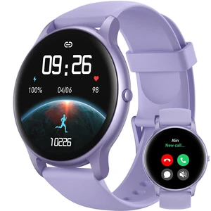 Smart Watch(Answer/Make Calls), Fitness Tracker for Women Men | IP68 Waterproof, 100+ Sport Modes, Heart Rate/Sleep/Steps Monitor, Fitness Tracker Watch for Android & iPhone, Purple Smart Watch(Answer/Make Calls), Fitness Tracker for Women Men | IP68 Waterproof, 100+ Sport Modes, Heart Rate/Sleep/Steps Monitor, Fitness Tracker Watch for Android & iPhone, Purple
