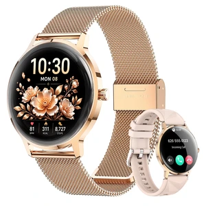Smart Watch for Women Android/iPhone, 1.32" Curved AMOLED 2 Bands | Fitness Tracker with Bluetooth Calling, Wireless Charging, IP68 Waterproof, Heart Rate/Sleep/SpO2 Monitor, 110+ Sports Model Smart Watch for Women Android/iPhone, 1.32" Curved AMOLED 2 Bands | Fitness Tracker with Bluetooth Calling, Wireless Charging, IP68 Waterproof, Heart Rate/Sleep/SpO2 Monitor, 110+ Sports Model