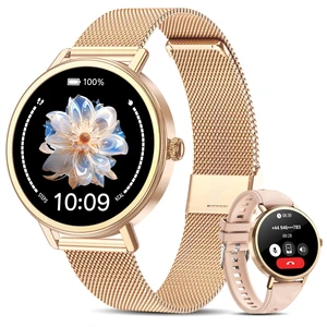 Smart Watch for Women, Answer/Make Call, 1.26" AMOLED Touchscreen Fitness Tracker with Bluetooth Calls, Heart Rate/Sleep Monitor, 120+ Sports Fitness Watch, IP68 Waterproof Smartwatch for Android iOS Smart Watch for Women, Answer/Make Call, 1.26" AMOLED Touchscreen Fitness Tracker with Bluetooth Calls, Heart Rate/Sleep Monitor, 120+ Sports Fitness Watch, IP68 Waterproof Smartwatch for Android iOS