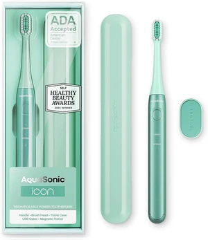 Icon Micro-Vibrating Manual Toothbrush - ADA-Accepted - Mint | Gentle Soft Bristle Toothbrush, Rechargeable, 2 Brushing Modes, Smart Timer, 30+ Day Battery, Travel Case, Magnetic Holder Icon Micro-Vibrating Manual Toothbrush - ADA-Accepted - Mint | Gentle Soft Bristle Toothbrush, Rechargeable, 2 Brushing Modes, Smart Timer, 30+ Day Battery, Travel Case, Magnetic Holder