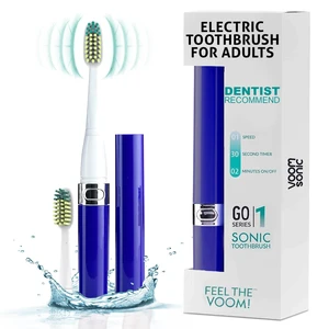 Electric Toothbrush for Adults Go 1 Series (Royal Blue) 2 Speed 22,000 Strokes/Minute w/AAA Battery Bathroom Essentials & Travel Essentials TSA Approved Electric Toothbrush for Adults Go 1 Series (Royal Blue) 2 Speed 22,000 Strokes/Minute w/AAA Battery Bathroom Essentials & Travel Essentials TSA Approved