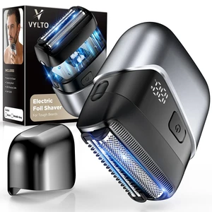Electric Foil Shavers for Men, 3D Floating Heads & Precision Blades | Black Mini Electric Razor, Portable Cordless Electric Shaver IPX7 Waterproof, LED Display & Fast Charge Electric Foil Shavers for Men, 3D Floating Heads & Precision Blades | Black Mini Electric Razor, Portable Cordless Electric Shaver IPX7 Waterproof, LED Display & Fast Charge