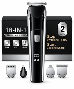 Beard Trimmer for Men, Electric Razor Hair Clippers for Men, Gifts | 4-in-1 Grooming Kit With Guide Combs for Beard, Body, Hair, Nose, Ear, IPX7 Waterproof, USB-C Charging, Gifts for men Beard Trimmer for Men, Electric Razor Hair Clippers for Men, Gifts | 4-in-1 Grooming Kit With Guide Combs for Beard, Body, Hair, Nose, Ear, IPX7 Waterproof, USB-C Charging, Gifts for men