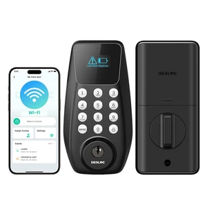 C100 Plus WiFi Smart Door Lock with Keypad, Visual Display | App Remote Control, 100 PIN Codes, Keypad Deadbolt for Front Door, For home & Rental Use, Auto Lock, Black C100 Plus WiFi Smart Door Lock with Keypad, Visual Display | App Remote Control, 100 PIN Codes, Keypad Deadbolt for Front Door, For home & Rental Use, Auto Lock, Black