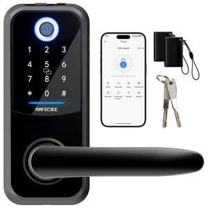 Smart Keypad Door Lock with Handle, Electronic Keyless Entry Door Lock with Handle - Key Pad Door Lock for Exterior Front Door, Easy Install Fingerprint Door Knob, Deadbolt with APP Smart Keypad Door Lock with Handle, Electronic Keyless Entry Door Lock with Handle - Key Pad Door Lock for Exterior Front Door, Easy Install Fingerprint Door Knob, Deadbolt with APP