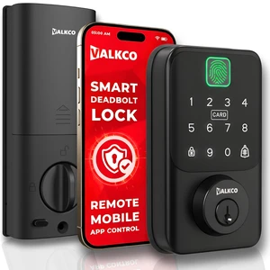Smart Deadbolt V600BF Smart Door Lock for Front Door, Keyless Entry Door Lock with Fingerprint, Touch Keypad, RFID Card and Mobile App Control, Auto Lock, DIY Easy Install, IP65 Weatherproof. Smart Deadbolt V600BF Smart Door Lock for Front Door, Keyless Entry Door Lock with Fingerprint, Touch Keypad, RFID Card and Mobile App Control, Auto Lock, DIY Easy Install, IP65 Weatherproof.
