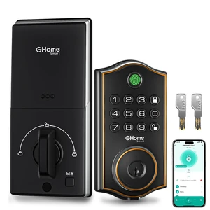 Fingerprint Door Lock for Front Door, 1.0s Unlock AI Self-Learning Keyless Entry Deadbolt with App Control, Keypad, Auto Lock, Digital Code Smart Lock for Home, Airbnb, Apartment, Garage Fingerprint Door Lock for Front Door, 1.0s Unlock AI Self-Learning Keyless Entry Deadbolt with App Control, Keypad, Auto Lock, Digital Code Smart Lock for Home, Airbnb, Apartment, Garage