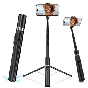 Automatic Phone Tripod, 67 Auto-Deploy Selfie Stick Tripod with Remote - 360° Rotatable Extendable - Portable Phone Tripod Stand for Video Recording on iPhone Android Automatic Phone Tripod, 67 Auto-Deploy Selfie Stick Tripod with Remote - 360° Rotatable Extendable - Portable Phone Tripod Stand for Video Recording on iPhone Android
