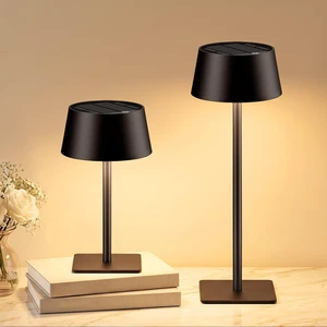 Solar Outdoor Table Lamp, Portable LED Desk Light, Cordless Battery-Operated, 2 Adjustable Height, Touch Control & Stepless Dimming Night Light, Waterproof Outdoor Table Lights for Garden, Bedroom Solar Outdoor Table Lamp, Portable LED Desk Light, Cordless Battery-Operated, 2 Adjustable Height, Touch Control & Stepless Dimming Night Light, Waterproof Outdoor Table Lights for Garden, Bedroom