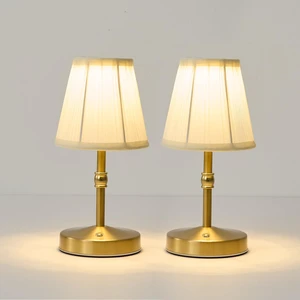 Cordless Mini Lamps Gold,3000 mah Battery Operated Lamp,3 Color Temperature Dimmable Table Lamp,Small Rechargeable Table Lamp Fabric,Aesthetic Small kitchen Lamp for Counter,Dinner (Gold,2 Pack) Cordless Mini Lamps Gold,3000 mah Battery Operated Lamp,3 Color Temperature Dimmable Table Lamp,Small Rechargeable Table Lamp Fabric,Aesthetic Small kitchen Lamp for Counter,Dinner (Gold,2 Pack)