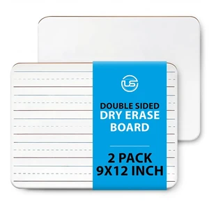 Small White Board 9X12 Dry Erase Mini Lapboard 2 PK Double Sided for Kids | Includes 2 Whiteboards with Blank and Lined Sides, Safe Rounded Edges Ideal for Classroom, Homeschooling, Office Small White Board 9X12 Dry Erase Mini Lapboard 2 PK Double Sided for Kids | Includes 2 Whiteboards with Blank and Lined Sides, Safe Rounded Edges Ideal for Classroom, Homeschooling, Office