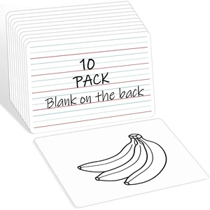 10 Pack Double-Sided Dry Erase Whiteboards,12 x 8 Alphabet & Number Practice on One Side, Blank Writing Surface on The Other, Reusable Handwriting Practice Boards for Kids,Students,Classroom & Home 10 Pack Double-Sided Dry Erase Whiteboards,12 x 8 Alphabet & Number Practice on One Side, Blank Writing Surface on The Other, Reusable Handwriting Practice Boards for Kids,Students,Classroom & Home