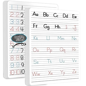 24pcs Dry Erase Board with Lines Handwriting Practice Letter Alphabet Tracing Thickened Whiteboard Must Haves Double Sided Teacher Tool Portable Drawing 12" x 9" 24pcs Dry Erase Board with Lines Handwriting Practice Letter Alphabet Tracing Thickened Whiteboard Must Haves Double Sided Teacher Tool Portable Drawing 12" x 9"