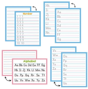 Double Sided Dry Erase Handwriting Practice Boards Alphabet A-Z and Number 1-10 Tracing Board for Kids Write, Wipe, and Reuse Perfect for Kindergarten and Preschool Double Sided Dry Erase Handwriting Practice Boards Alphabet A-Z and Number 1-10 Tracing Board for Kids Write, Wipe, and Reuse Perfect for Kindergarten and Preschool