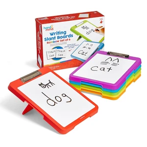 Rainbow Writing Slant Boards (Set of 6), Ages 4+ | Desktop Whiteboard, Dry Erase Clipboard, Reusable Handwriting Practice, Learn to Write, Teacher Supplies for Classroom Rainbow Writing Slant Boards (Set of 6), Ages 4+ | Desktop Whiteboard, Dry Erase Clipboard, Reusable Handwriting Practice, Learn to Write, Teacher Supplies for Classroom