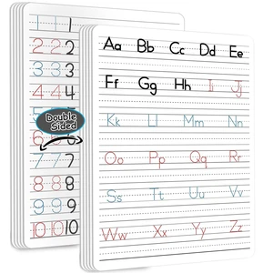 48pcs Dry Erase Board with Lines Handwriting Practice Letter Alphabet Tracing Thickened Whiteboard Must Haves Double Sided Teacher Tool Portable Drawing12 x 9" 48pcs Dry Erase Board with Lines Handwriting Practice Letter Alphabet Tracing Thickened Whiteboard Must Haves Double Sided Teacher Tool Portable Drawing12 x 9"