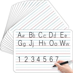 48pcs Double Sided Cardboard Lined Dry Erase Whiteboard Ruled Writing Paper Cardboard Handwriting Practice for Student Teacher Learning Tool Mini Portable Drawing Learning 12" x 9" 48pcs Double Sided Cardboard Lined Dry Erase Whiteboard Ruled Writing Paper Cardboard Handwriting Practice for Student Teacher Learning Tool Mini Portable Drawing Learning 12" x 9"