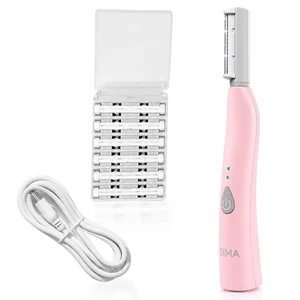 SIMA Patented Dermaplane Razor for Women Face | Painless 2-in-1 Facial Exfoliation & Peach Fuzz Hair Removal, Anti-Aging, 3 Speeds, Rechargeable, 19 Weeks Treatment SIMA Patented Dermaplane Razor for Women Face | Painless 2-in-1 Facial Exfoliation & Peach Fuzz Hair Removal, Anti-Aging, 3 Speeds, Rechargeable, 19 Weeks Treatment