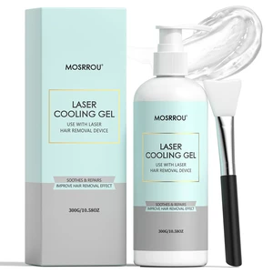 Cooling Gel for Hair Removal Device 300g Soothing Cooling Conductive Gel | For Face Body Legs Arms Underarms for Woman and Men with Aloe Vera Centella Asiatica Cooling Gel for Hair Removal Device 300g Soothing Cooling Conductive Gel | For Face Body Legs Arms Underarms for Woman and Men with Aloe Vera Centella Asiatica