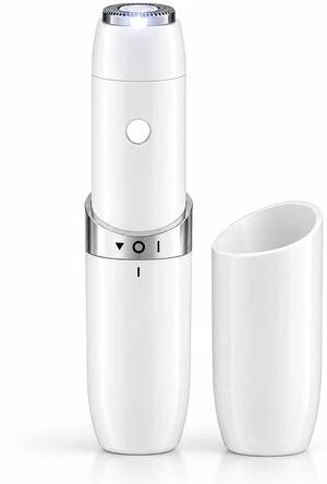 Mini Facial Hair Remover for Women Portable Electric Face Shaver for Upper Lip, Chin & Cheeks, Painless Peach Fuzz Trimmer with Smart LED Light, Sensitive Skin Safe, AA Battery Powered Mini Facial Hair Remover for Women Portable Electric Face Shaver for Upper Lip, Chin & Cheeks, Painless Peach Fuzz Trimmer with Smart LED Light, Sensitive Skin Safe, AA Battery Powered