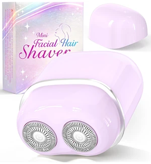 Facial Hair Removal for Women Face: Painless Face Shaver with 2 Dual Blades - Rechargeable Portable Hair Remover Device for Peach Fuzz Upper Lip Chin - Ideal for Travel/Makeup Prep Facial Hair Removal for Women Face: Painless Face Shaver with 2 Dual Blades - Rechargeable Portable Hair Remover Device for Peach Fuzz Upper Lip Chin - Ideal for Travel/Makeup Prep
