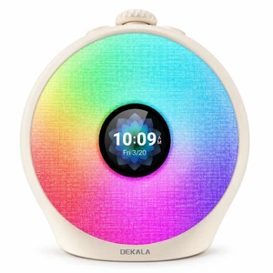 Sunrise Alarm Clock with Pulse Wake, 7-Day Programmable 4 Loud Alarm | Sunset Sound Machine, Breathing Ambient Light,Wake Up Light, Play All Night Soothing Sounds, Easy Set IPS Display & 7 Themes Sunrise Alarm Clock with Pulse Wake, 7-Day Programmable 4 Loud Alarm | Sunset Sound Machine, Breathing Ambient Light,Wake Up Light, Play All Night Soothing Sounds, Easy Set IPS Display & 7 Themes