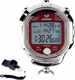 Stopwatch Timer, Digital Stop Watch with 0.001second Timing, Metal 100 Laps Memory, Large dispaly Alarm Clock for Coach Sports Running Marathon Stopwatch Timer, Digital Stop Watch with 0.001second Timing, Metal 100 Laps Memory, Large dispaly Alarm Clock for Coach Sports Running Marathon