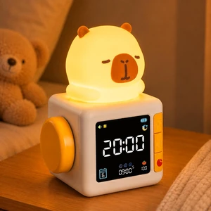 Kids Alarm Clock with Night Light and Sleep Training | Animal Design, Multicoloured Night Light, Delayed Switch-off, White Noise, Pomodoro Timer, Gift for Boys and GirlsRoom Decor Kids Alarm Clock with Night Light and Sleep Training | Animal Design, Multicoloured Night Light, Delayed Switch-off, White Noise, Pomodoro Timer, Gift for Boys and GirlsRoom Decor