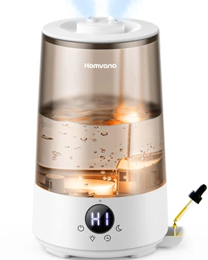 3.6L Cool Mist Humidifiers for Bedroom, Baby, Large Room, Grey | 23dB Quiet, 360° Rotatable, 36H Runtime, BPA Free, Top Fill, Easy Clean, 7 Color Night Light, Oil Diffuser for Aromatherapy 3.6L Cool Mist Humidifiers for Bedroom, Baby, Large Room, Grey | 23dB Quiet, 360° Rotatable, 36H Runtime, BPA Free, Top Fill, Easy Clean, 7 Color Night Light, Oil Diffuser for Aromatherapy