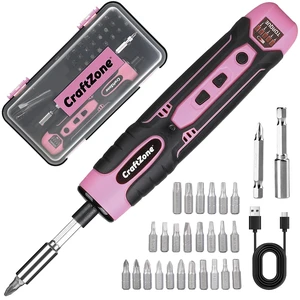 Rechargeable Cordless Electric Screwdriver Set, 28Piece Bit | 5Level Adjustable Torque, ManualElectric DualMode, BuiltIn Led Lamp, WearResistant CRV Bits, Magnetic Bit Holder Rechargeable Cordless Electric Screwdriver Set, 28Piece Bit | 5Level Adjustable Torque, ManualElectric DualMode, BuiltIn Led Lamp, WearResistant CRV Bits, Magnetic Bit Holder