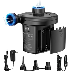 3 Ways Powered Air Mattress Pump Electric Air Pump with 3-Nozzle | AC 110V, DC 12V, Battery Operated Quick-Fill Inflator Deflator for Inflatable Pool Float Air Bed Boat Swimming Ring 3 Ways Powered Air Mattress Pump Electric Air Pump with 3-Nozzle | AC 110V, DC 12V, Battery Operated Quick-Fill Inflator Deflator for Inflatable Pool Float Air Bed Boat Swimming Ring