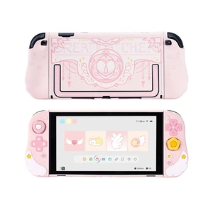 Protective Case Set Compatible with switch 2, PC Back Plate with Silicone Joysticks Covers, Includes 2 Thumb Grips, Waterproof Protection - Star Wing Series (Pink) Protective Case Set Compatible with switch 2, PC Back Plate with Silicone Joysticks Covers, Includes 2 Thumb Grips, Waterproof Protection - Star Wing Series (Pink)