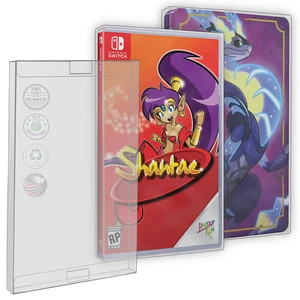 10 PACK Video Game Protector Compatible with: Nintendo Switch Game Case & Steelbook | Clear Plastic Sleeve 10 PACK Video Game Protector Compatible with: Nintendo Switch Game Case & Steelbook | Clear Plastic Sleeve