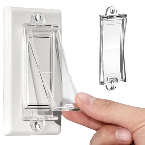 1 Light Switch Guard Cover, Baby Proof Wall Switch Cover Guard for Rocker Light Switch Protects Your Lights or Circuits from Being Accidentally Turned On or Off (Clear) 1 Light Switch Guard Cover, Baby Proof Wall Switch Cover Guard for Rocker Light Switch Protects Your Lights or Circuits from Being Accidentally Turned On or Off (Clear)