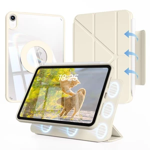 Case for iPad Air 11-inch M4/M3/M2,10.9-inch 5th/4th Gen,Cream White | For iPad Air 2026/2025/2024/2022/2020 Case, Detachable Magnetic Rotating Transparent Hard PC Back with Pencil Holder Case for iPad Air 11-inch M4/M3/M2,10.9-inch 5th/4th Gen,Cream White | For iPad Air 2026/2025/2024/2022/2020 Case, Detachable Magnetic Rotating Transparent Hard PC Back with Pencil Holder